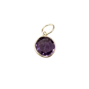 14k Amethyst Pendant Gold