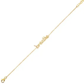 14K Yellow Gold Diamond "Breath" Bracelet