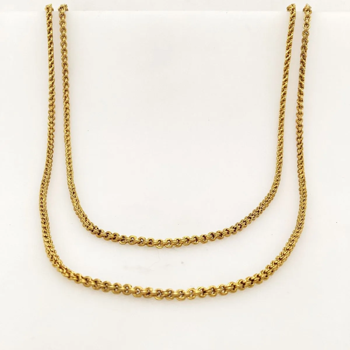 15ct Yellow Gold Muff/Guard Chain