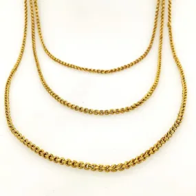 15ct Yellow Gold Muff/Guard Chain