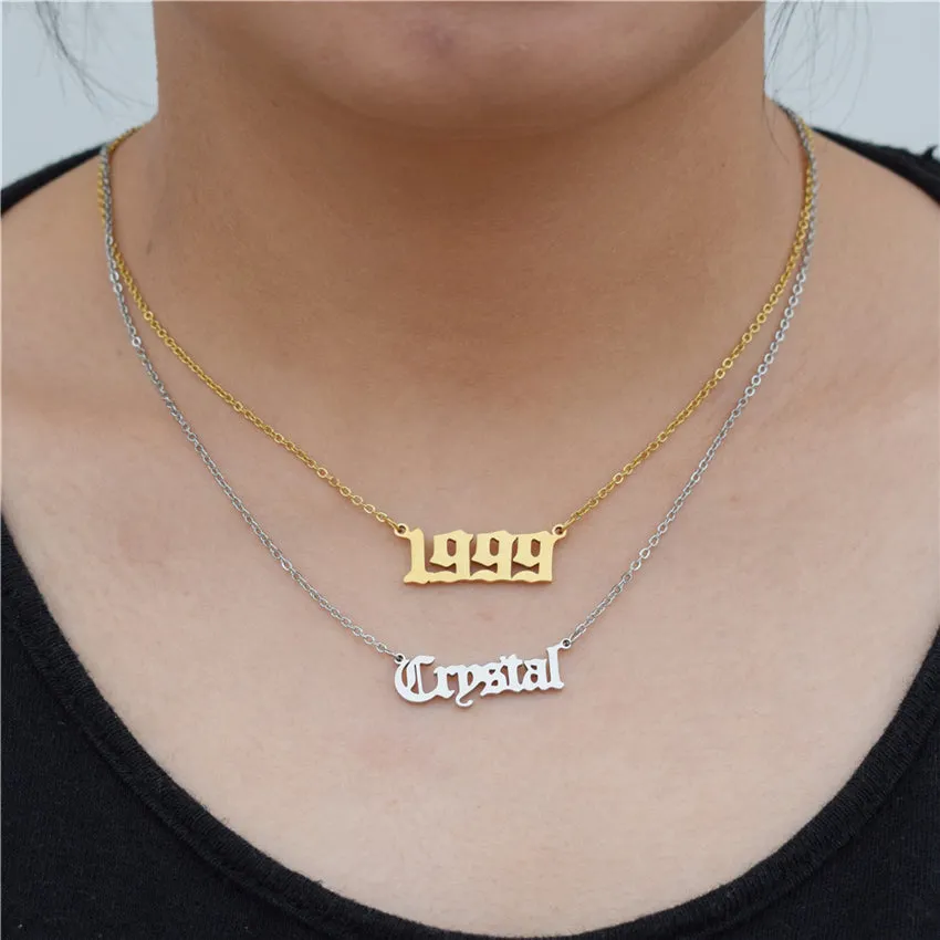 18k Gold Plated Custom Name Necklace