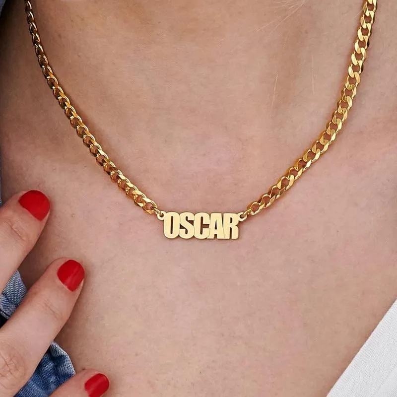 18k Gold Plated Custom Name Necklace