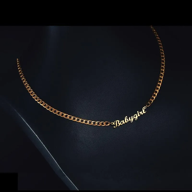 18k Gold Plated Custom Name Necklace