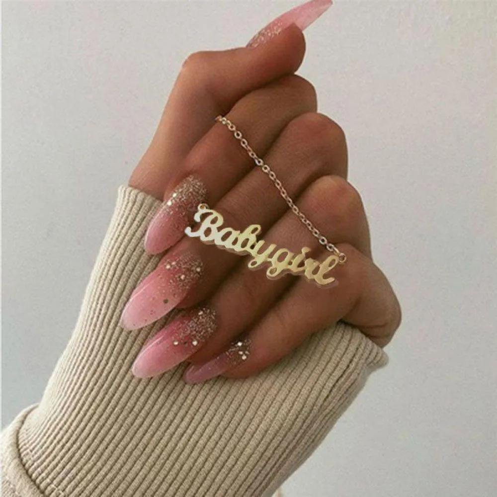 18k Gold Plated Custom Name Necklace