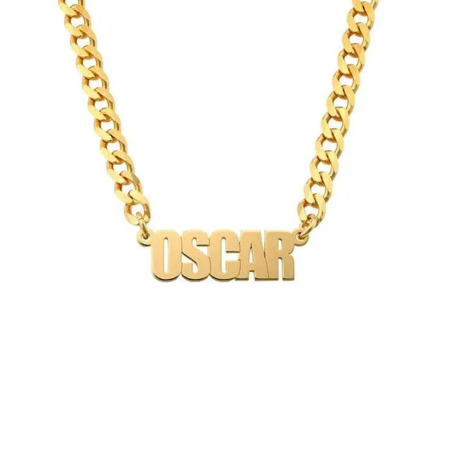18k Gold Plated Custom Name Necklace