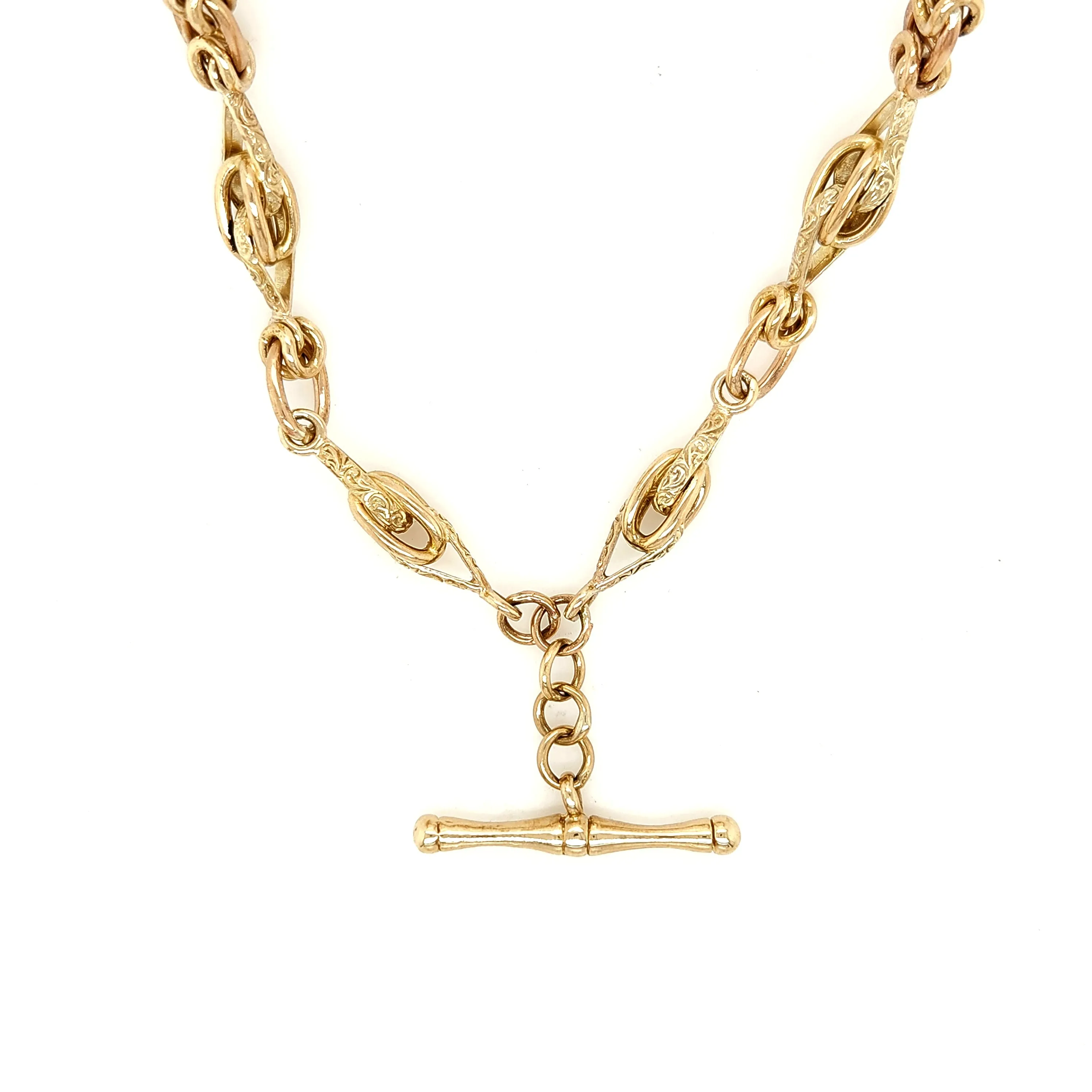 1915 Antique Albert Fob Chain