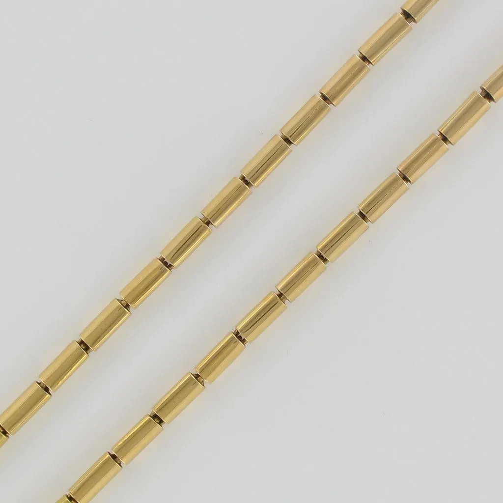 1960s French Gold Necklace with Radiant Motif