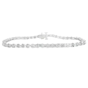 5.08ct Platinum Diamond Bracelet