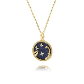 925 Silver Blue Sand Lucky Scorpio Necklace