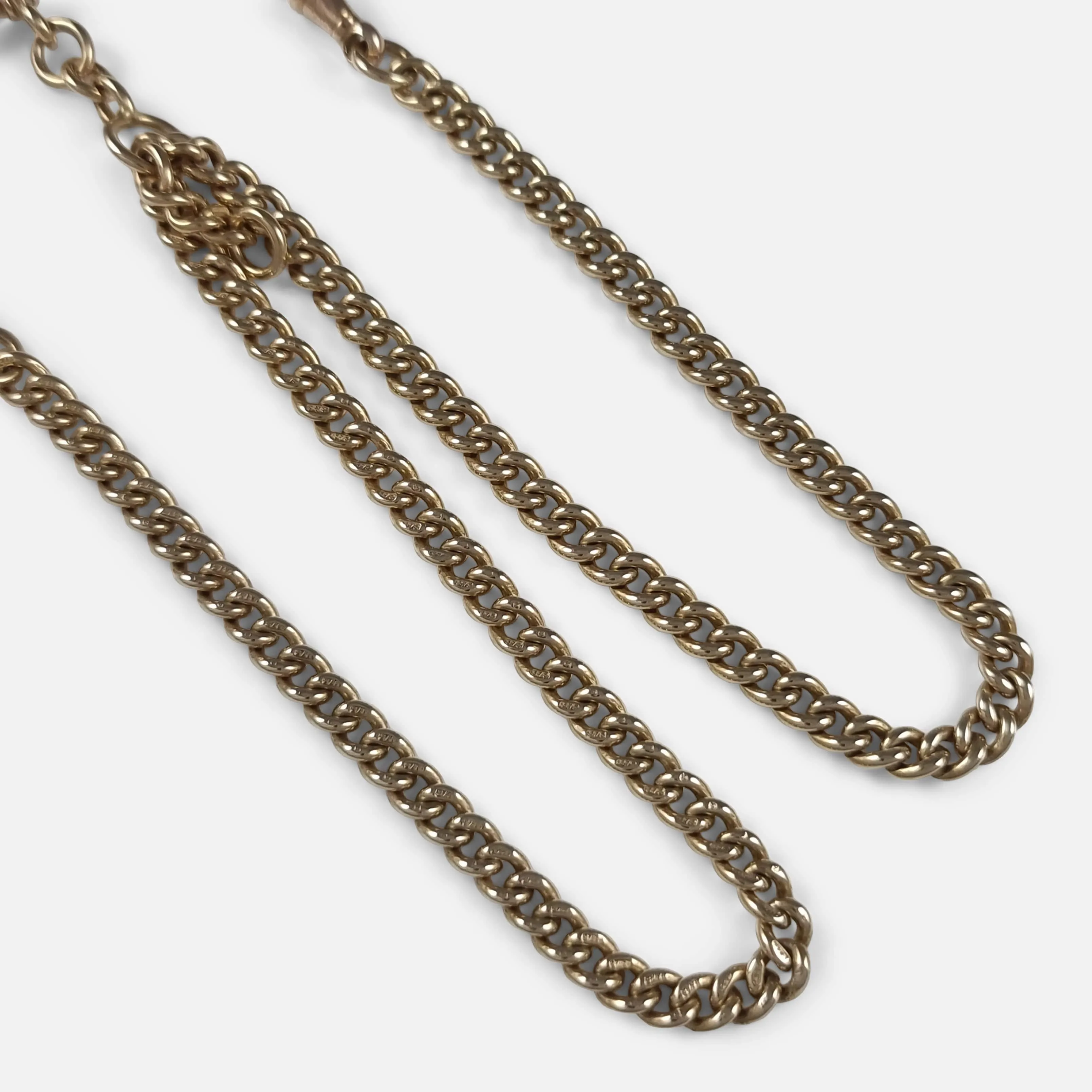 9ct Yellow Gold Albert Watch Chain - 31.0g