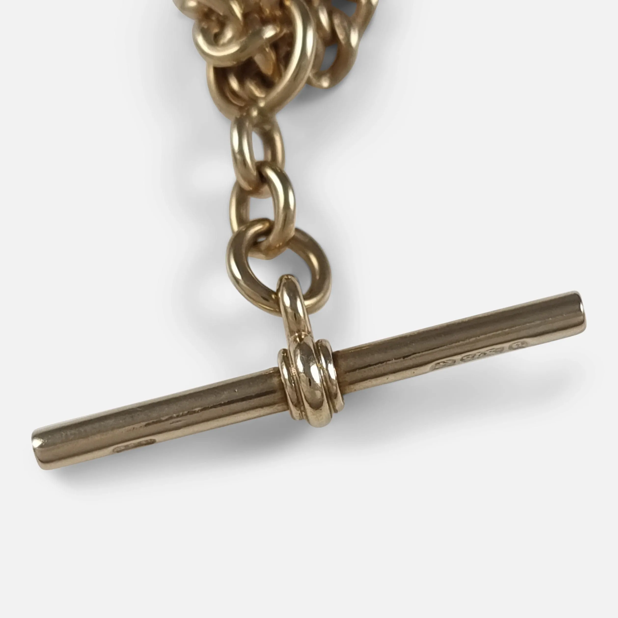 9ct Yellow Gold Albert Watch Chain - 31.0g