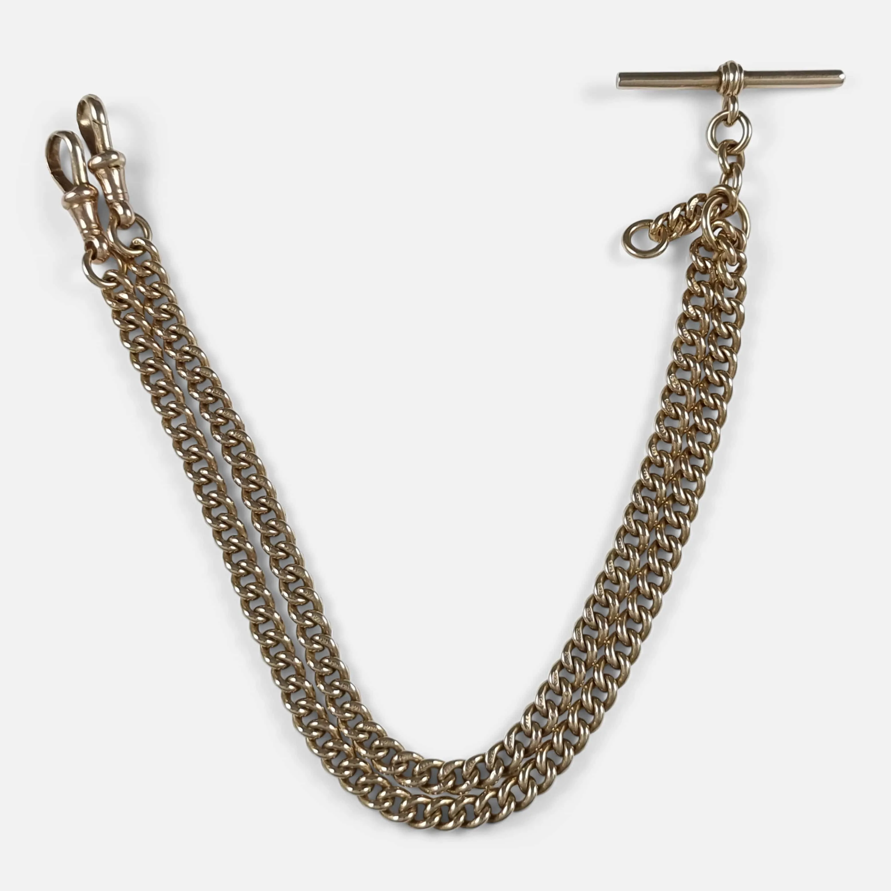 9ct Yellow Gold Albert Watch Chain - 31.0g