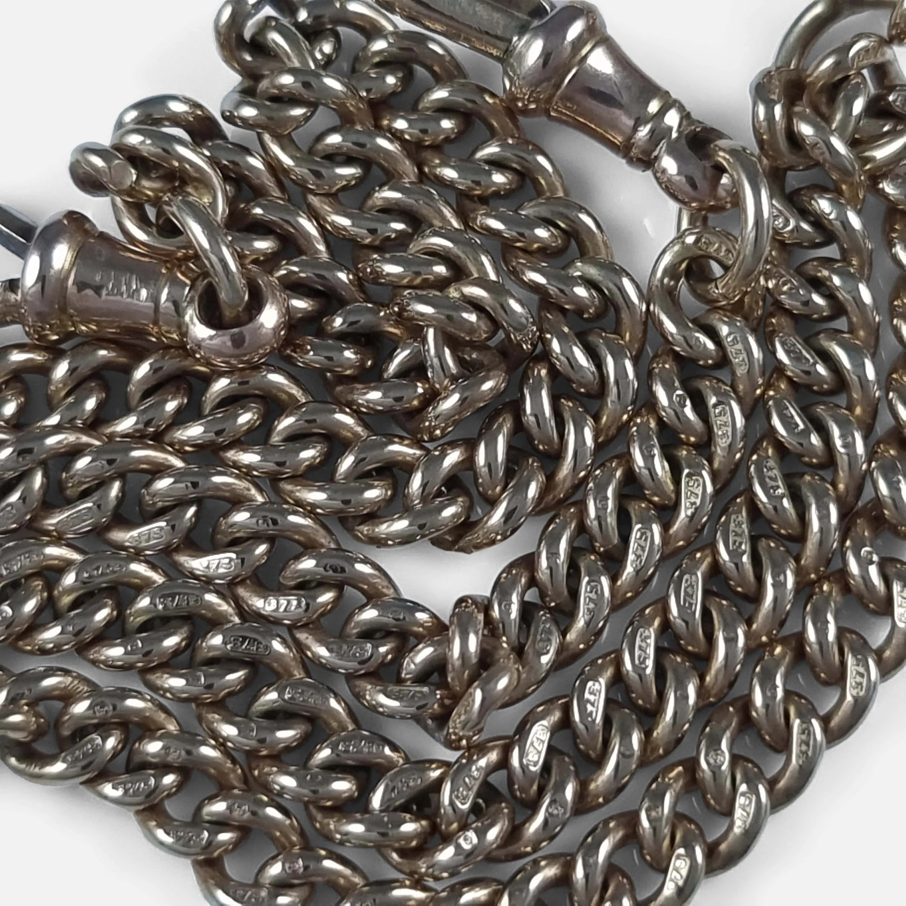 9ct Yellow Gold Albert Watch Chain - 31.0g