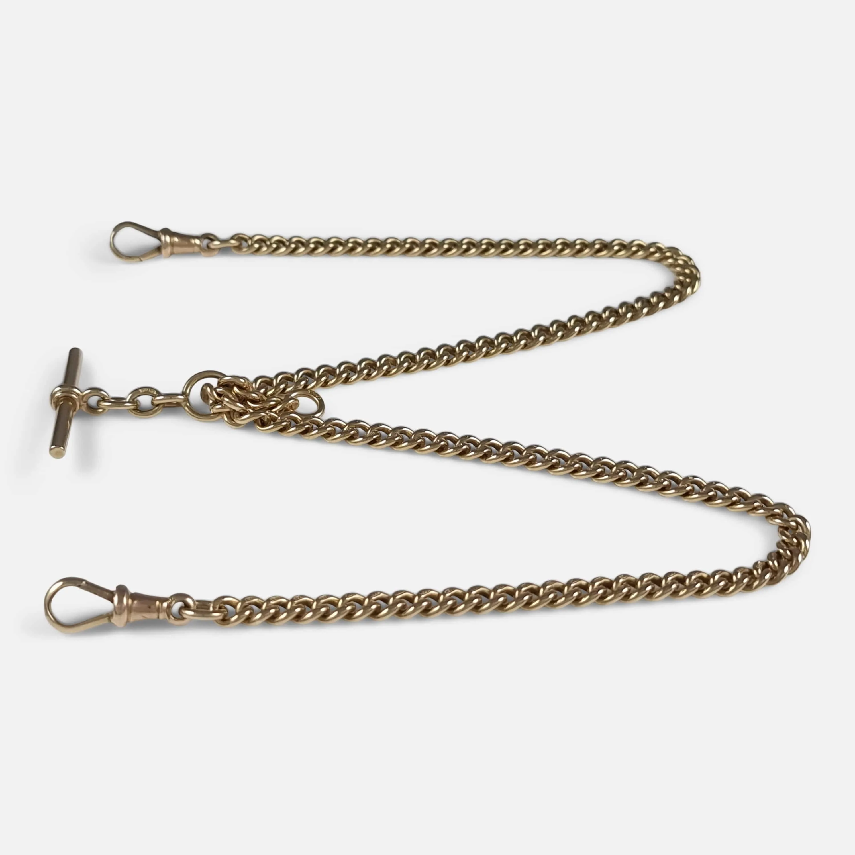 9ct Yellow Gold Albert Watch Chain - 31.0g