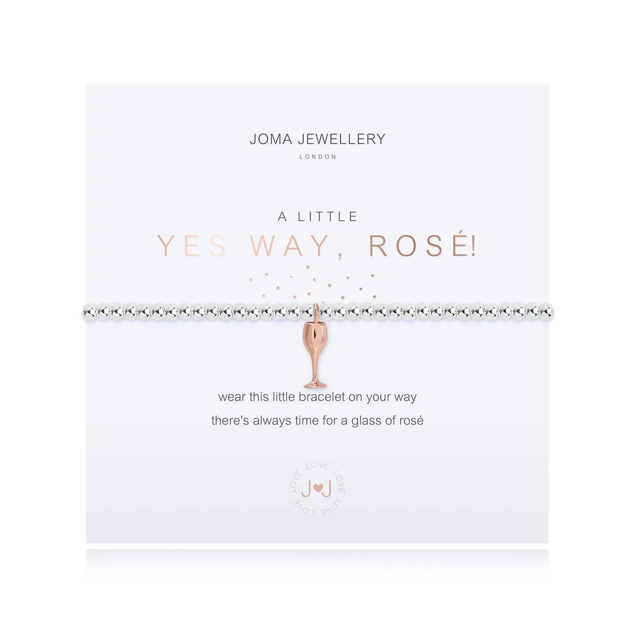 A little yes way, rose! stretch bracelet