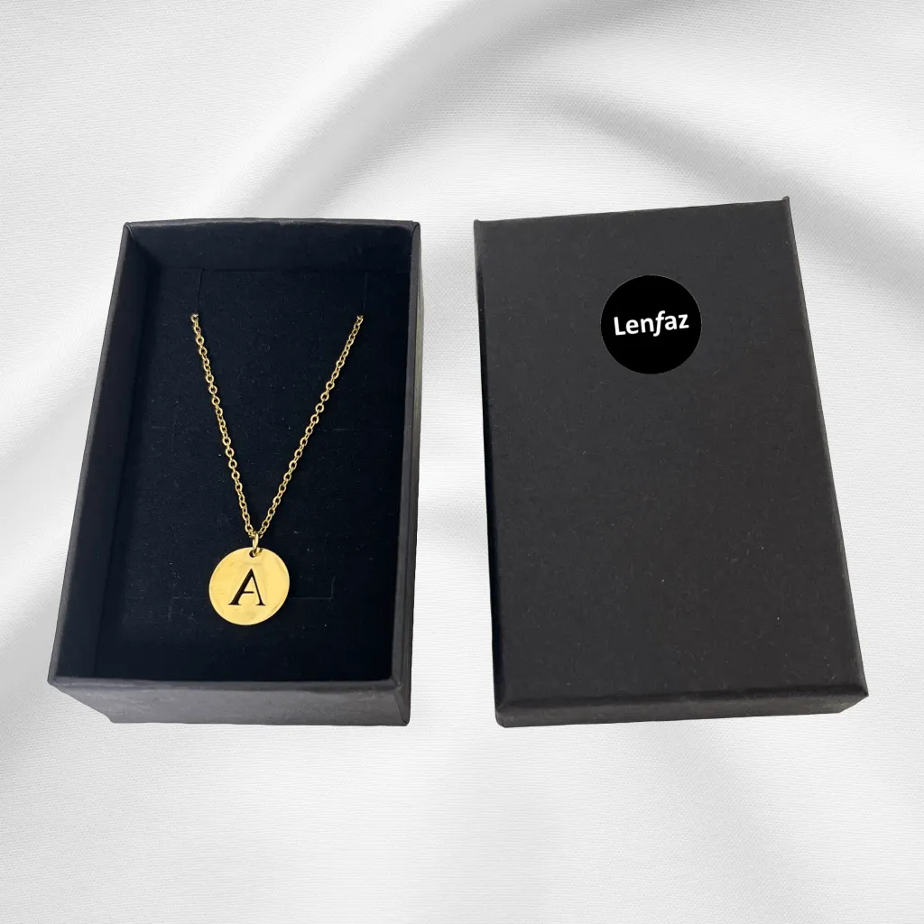 Alphabet Necklace Gold Plated - Letter K