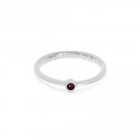 Amethyst Healing Stone Sterling Silver Ring HR1002_SLV