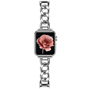 Apple Watch Ultra 49mm / 45mm / 44mm / 42mm | Cool Chain Metal Stainless Steel Bands | Silver