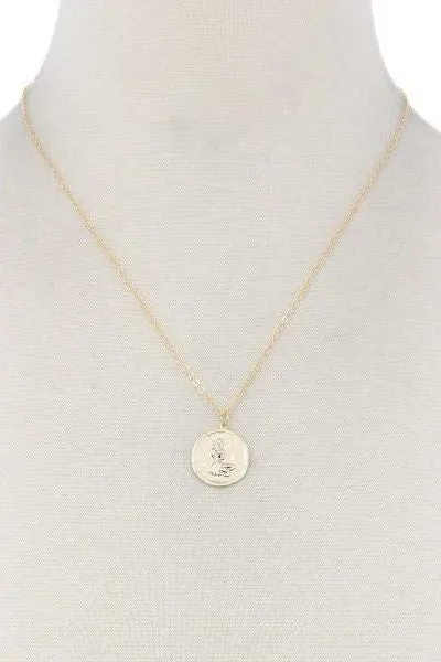 Aquarius Circle Necklace