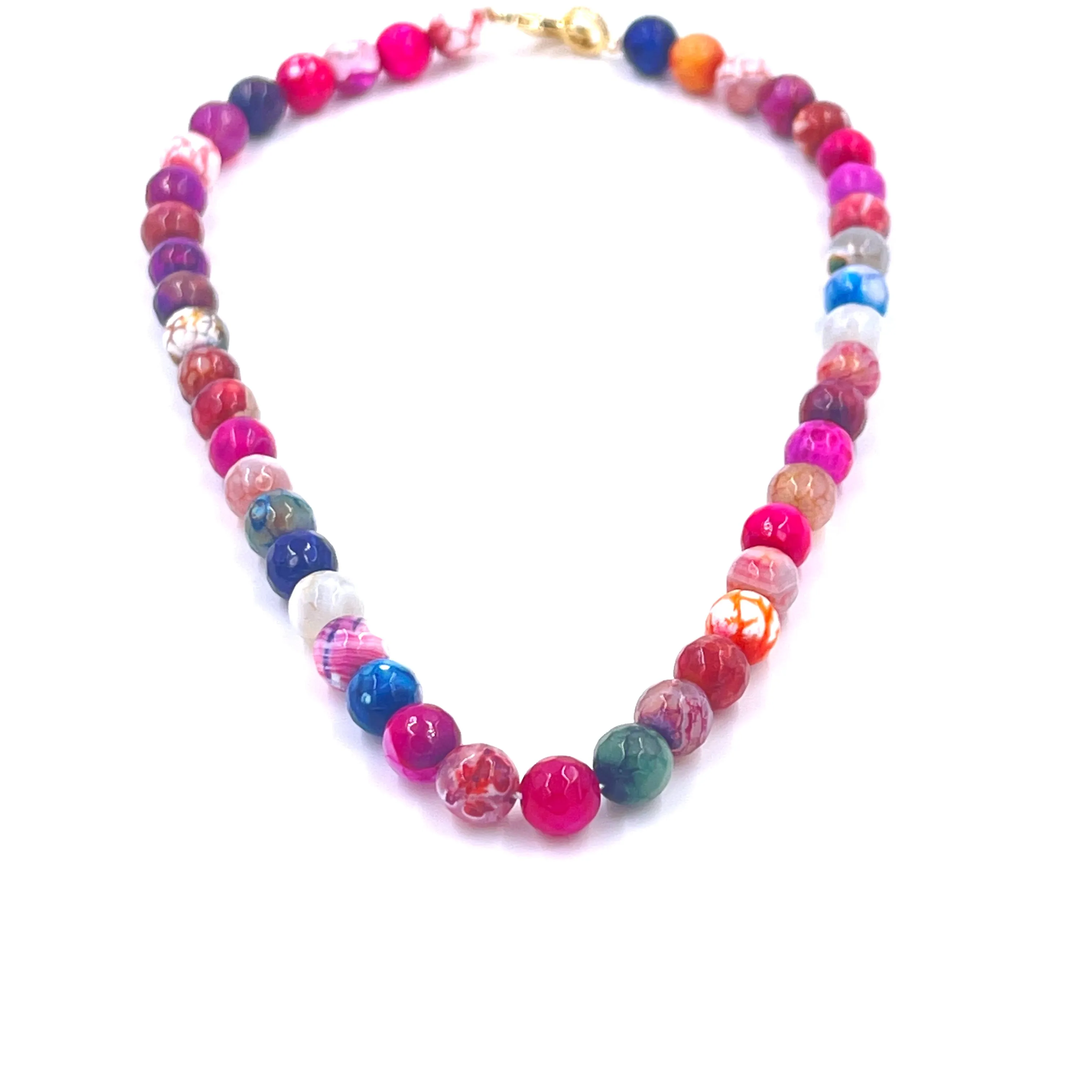 Ashley Gold Semi Precious Beaded Necklace