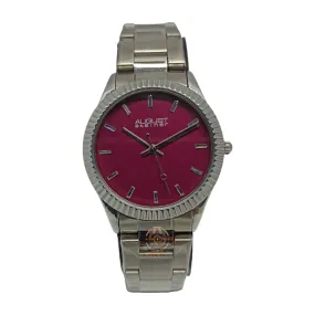 August Steiner - Original - Silver/Burgundy - Quartz - 36mm - Women's Watch