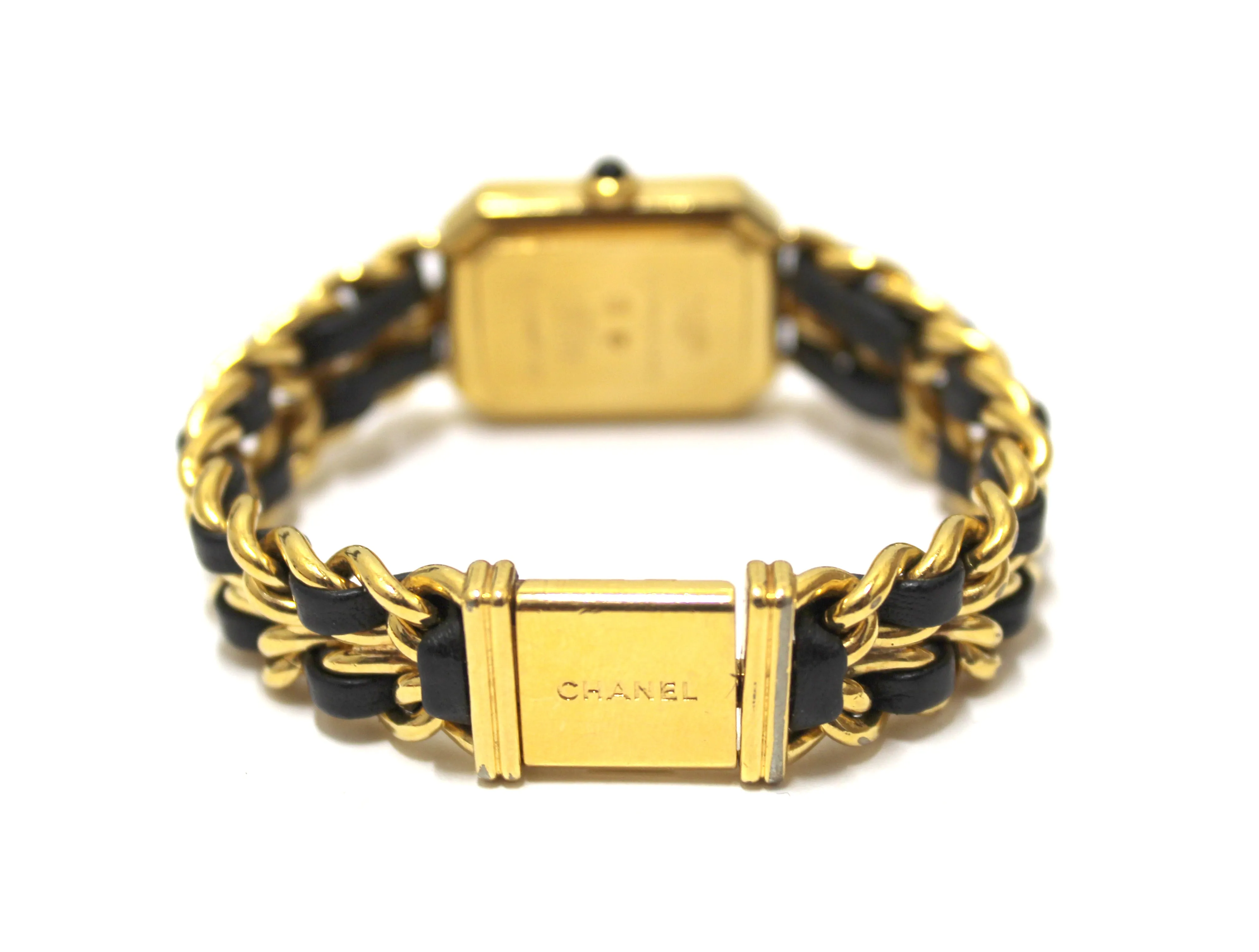 Authentic Chanel Vintage Gold Chain Stainless Steel 20mm Premiere Quartz Watch M