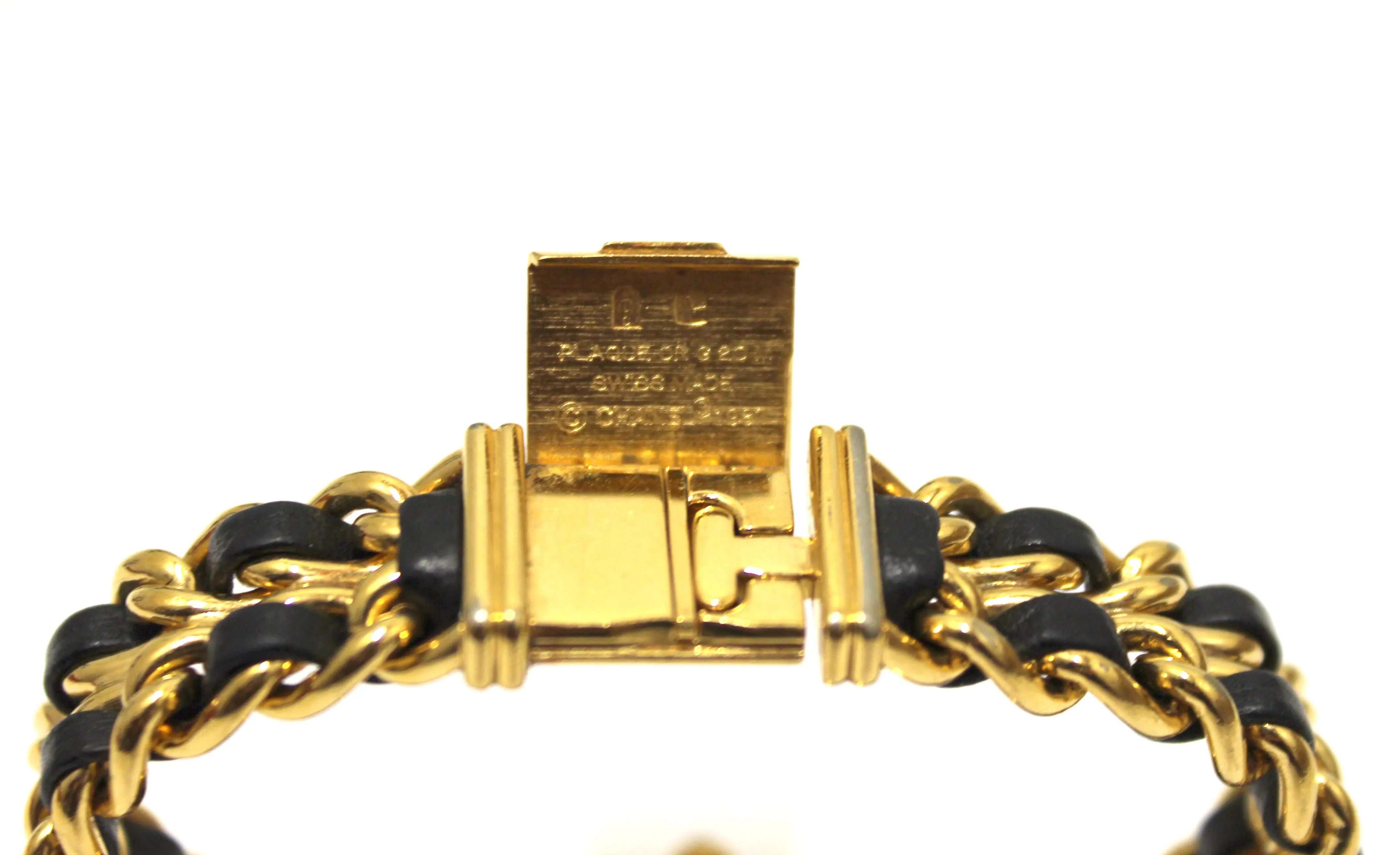 Authentic Chanel Vintage Gold Chain Stainless Steel 20mm Premiere Quartz Watch M