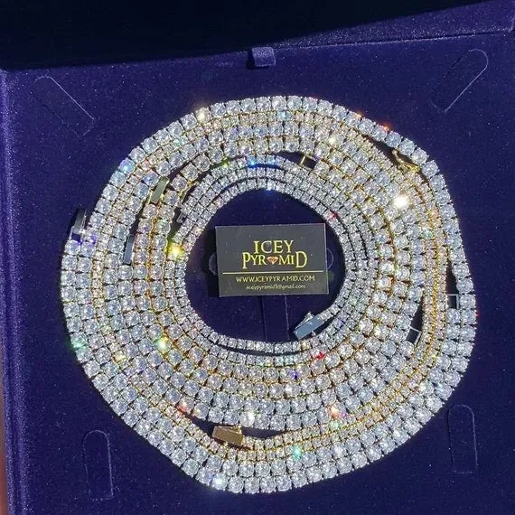 Baby with Double AK Iced Out Letter Diamond Pendant Necklace