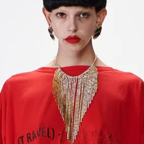 Barbara Bologna V Strass Necklace