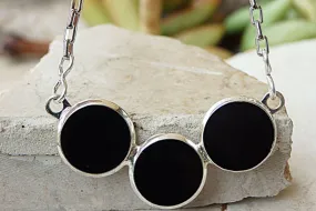 Black Enamel Pendant