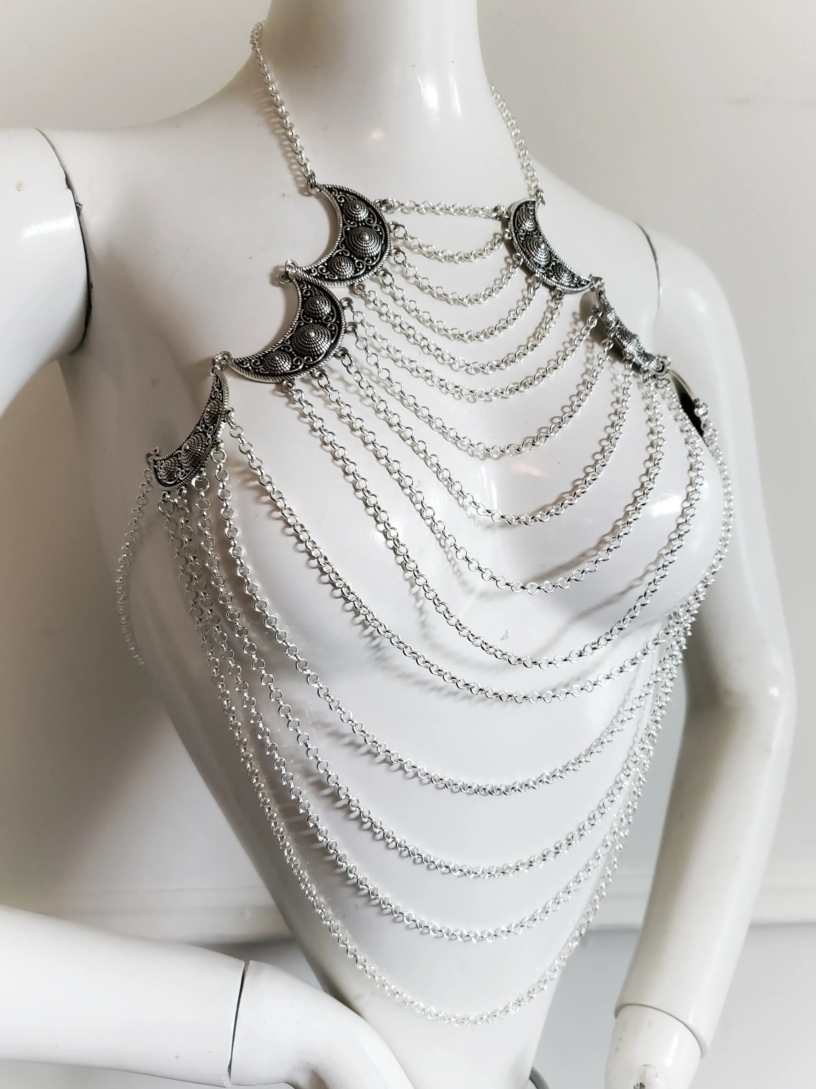 Bohemian Belly Dancer Chain Halter