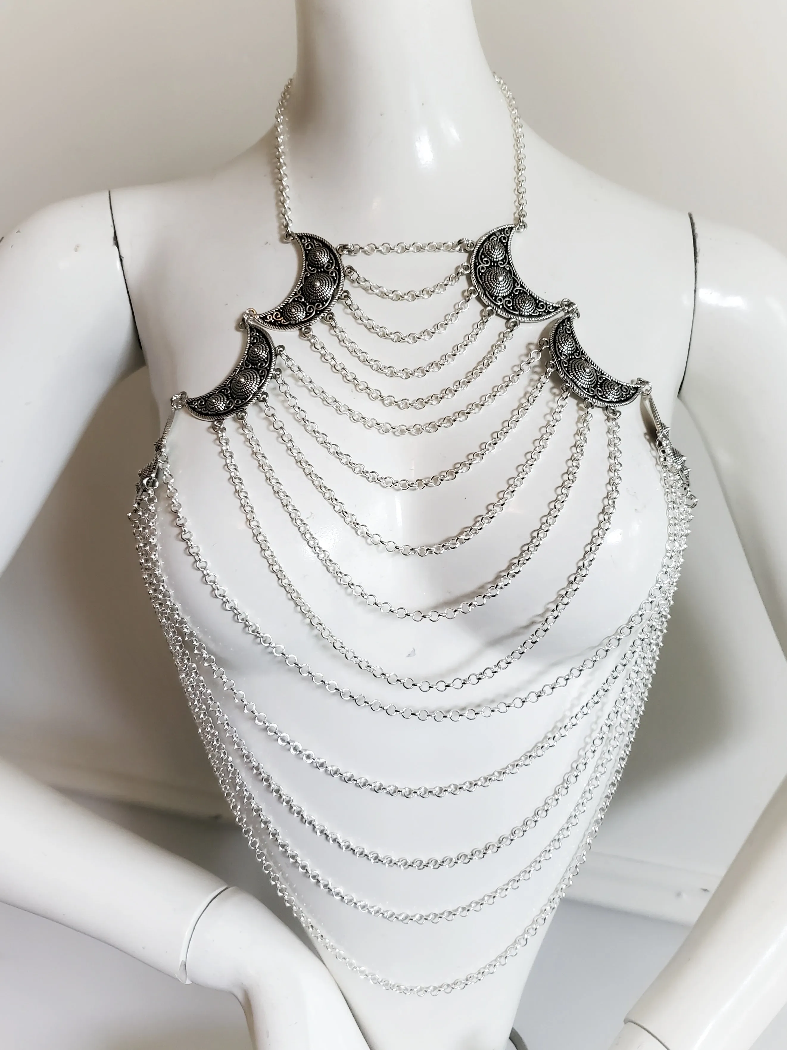 Bohemian Belly Dancer Chain Halter