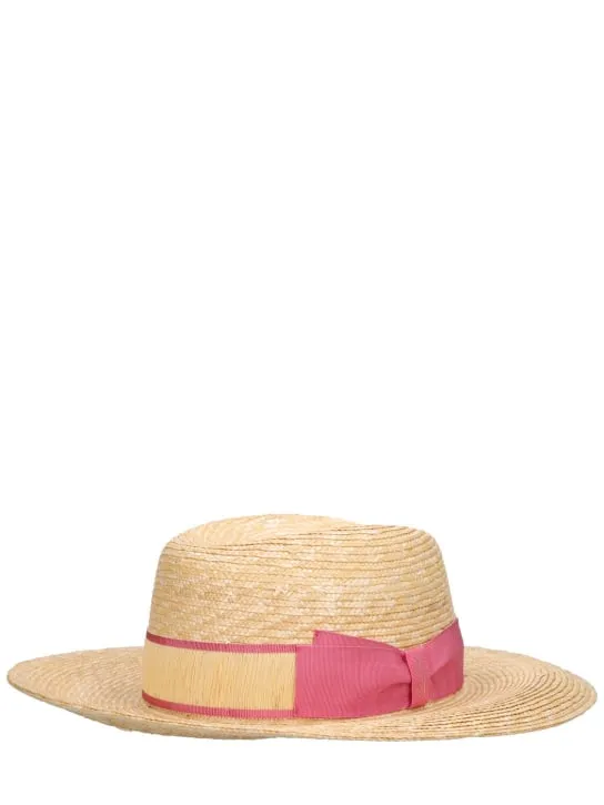 Borsalino   Romy straw hat w/ bow 