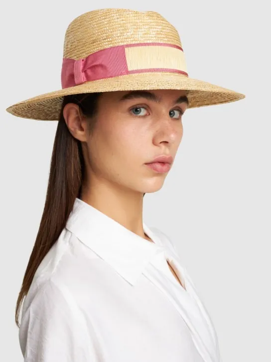 Borsalino   Romy straw hat w/ bow 