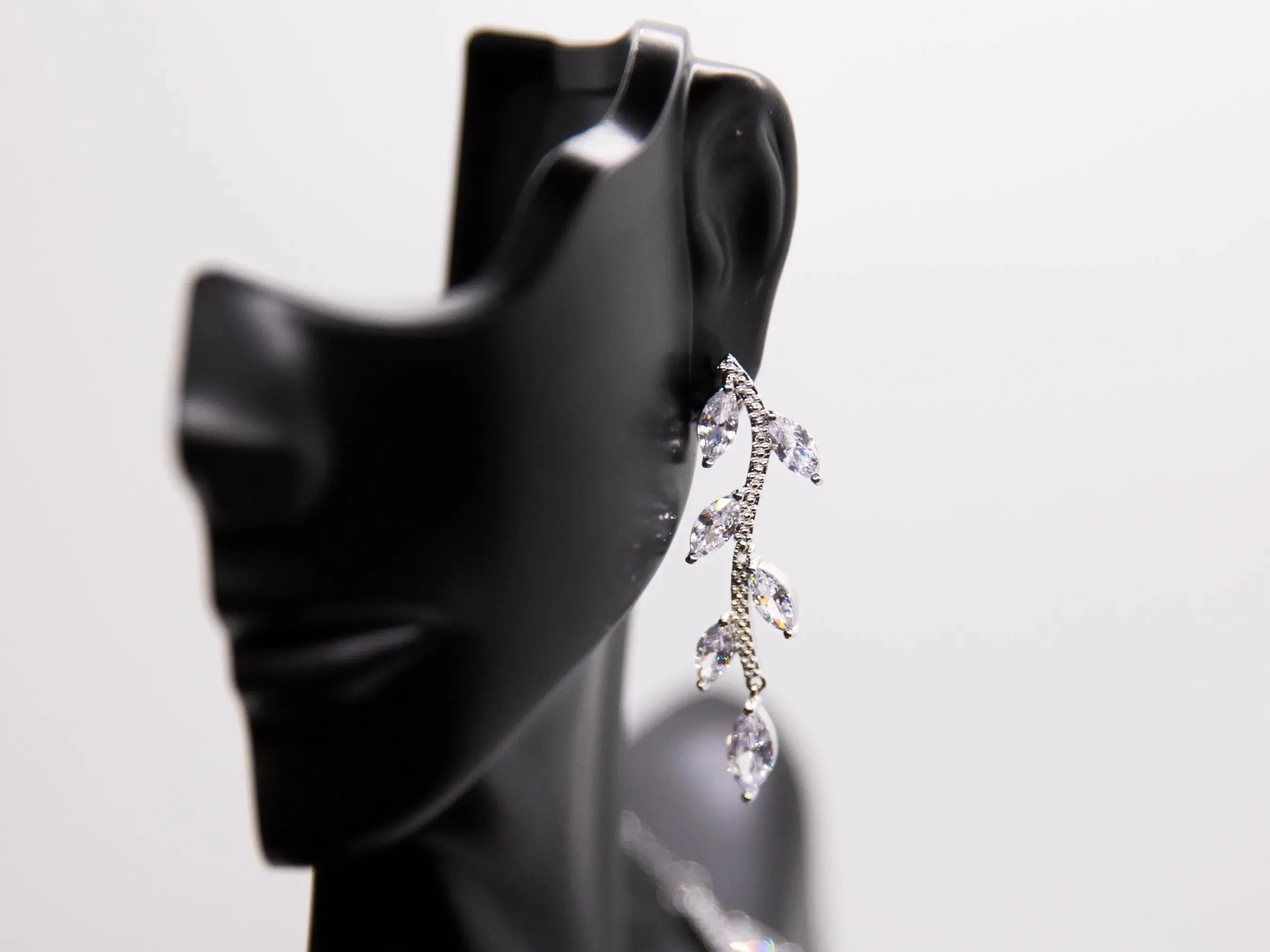 Bridal jewelry set, Wedding jewelry, Vine Necklace and Earrings