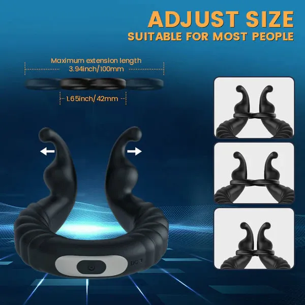 Bunny Bliss - Dual Delight 10-Mode Vibrating Couples Cock Ring