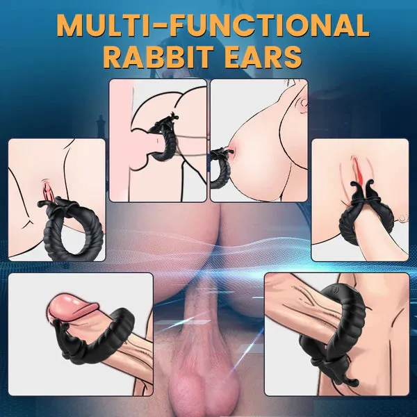 Bunny Bliss - Dual Delight 10-Mode Vibrating Couples Cock Ring