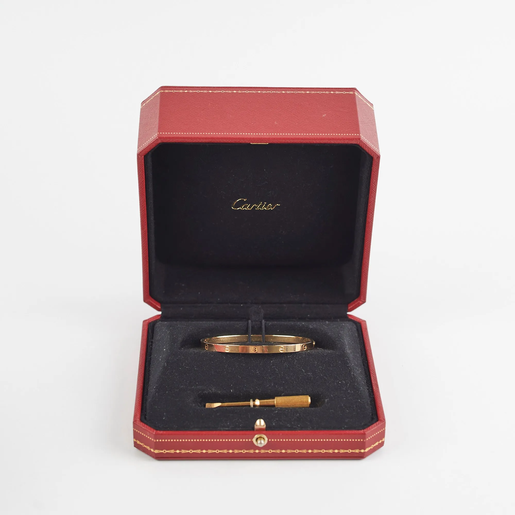 Cartier Love Yellow Gold Bracelet Size 16