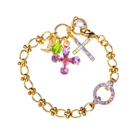 Chain Bracelet with Charms in "Mint Chip" *Custom*