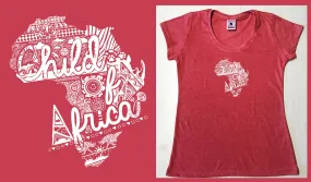 Child of Africa Ladies T-shirt