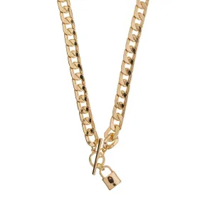 Chunky Curb Lock Chain Necklace
