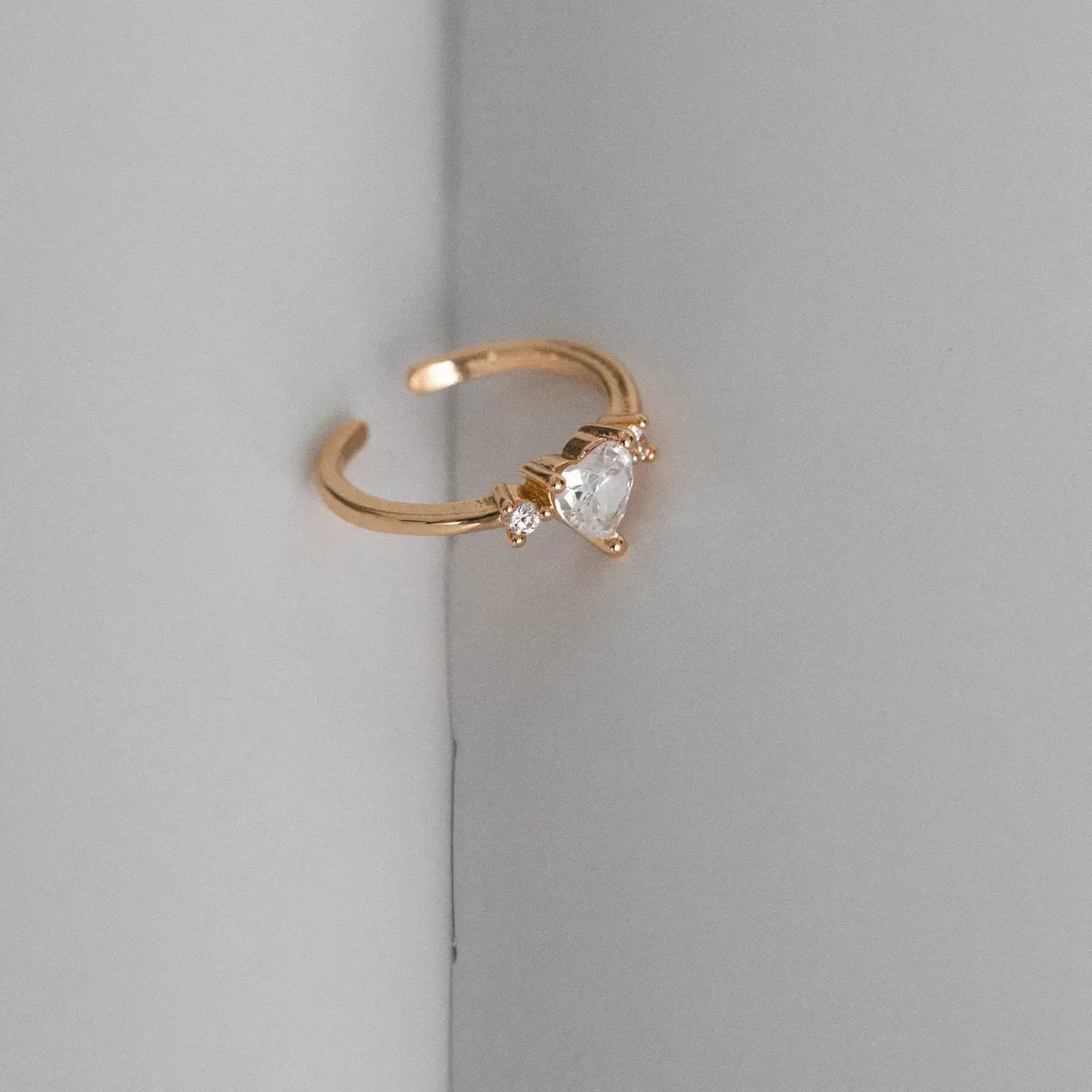 Crystal Heart Ring