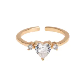 Crystal Heart Ring