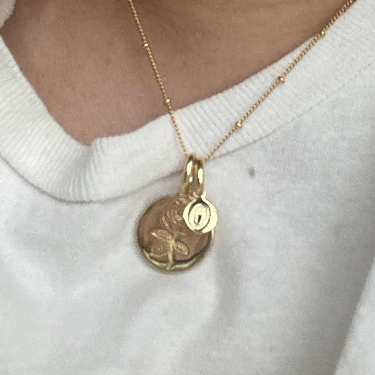 Dainty Morning Glory Necklace - September Flower