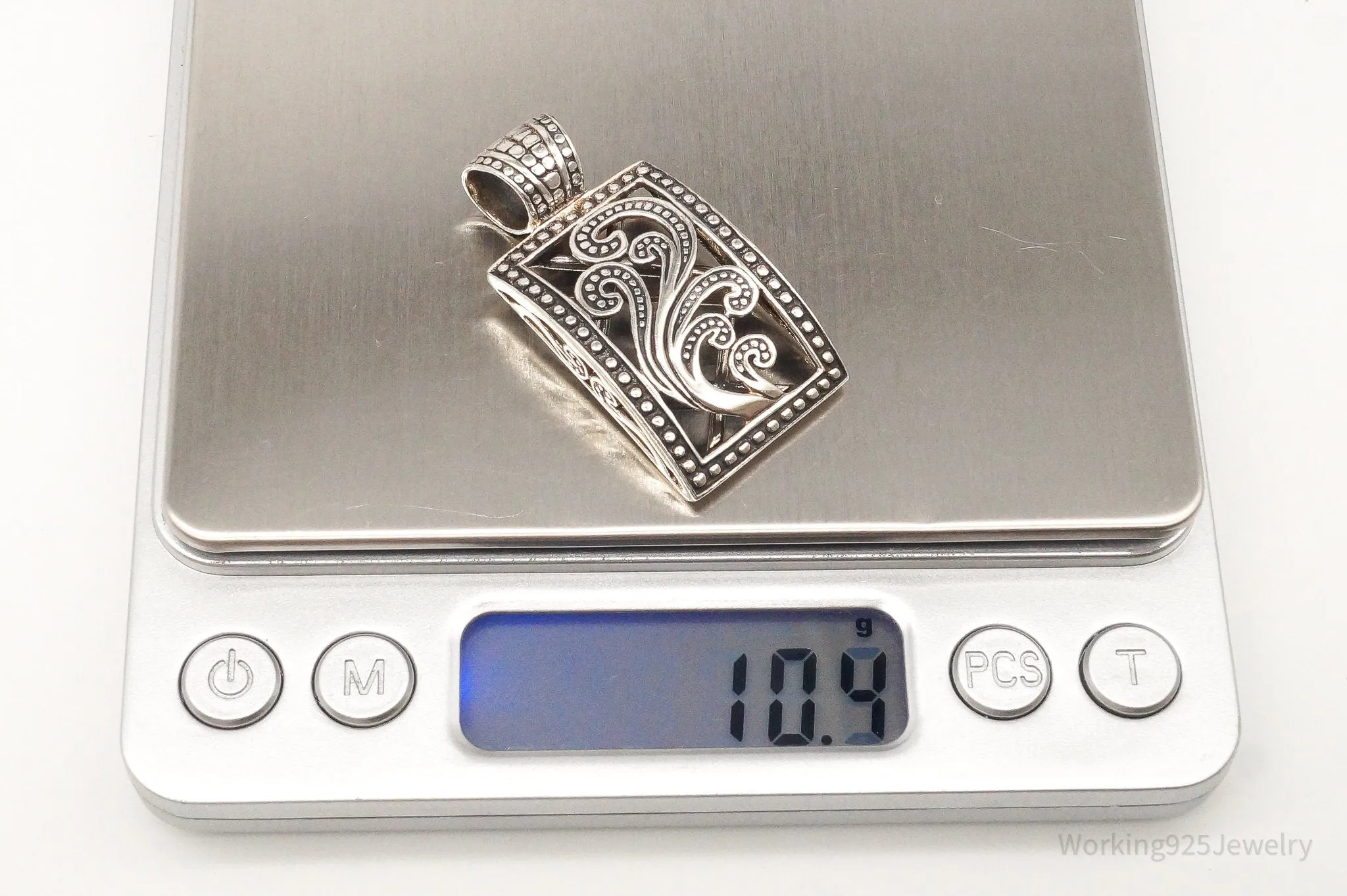 Designer Silpada Art Deco Sterling Silver Pendant
