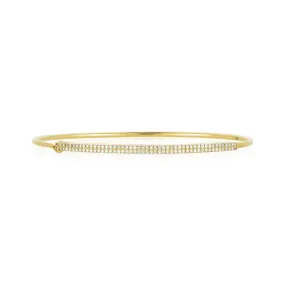 Double Row Pave Bangle