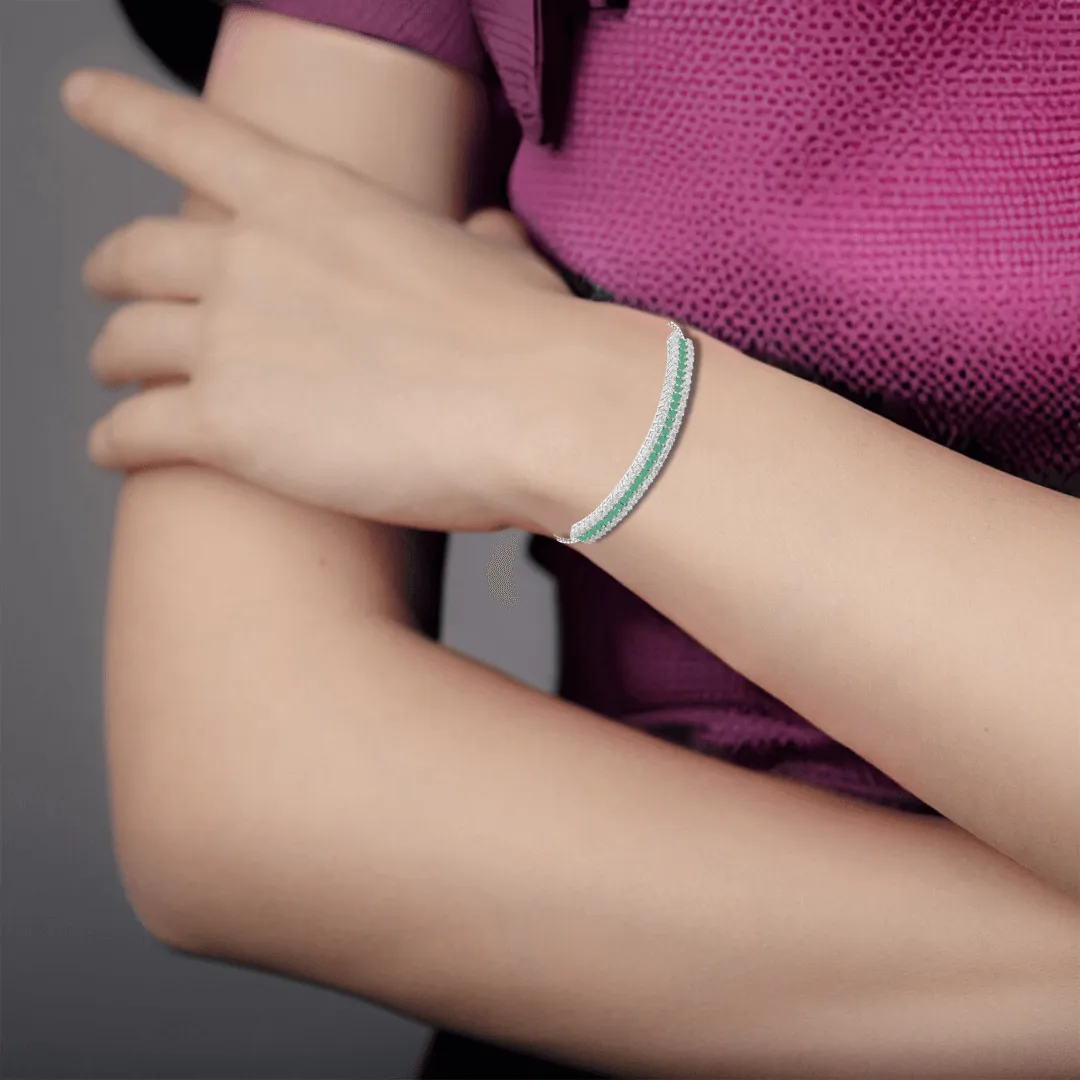 Emerald Cuff Bracelet