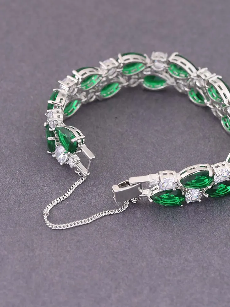 Emerald Jeanne Zirconia Bracelet