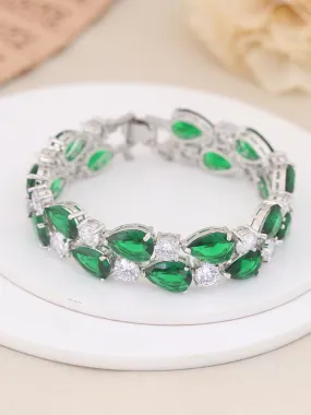 Emerald Jeanne Zirconia Bracelet