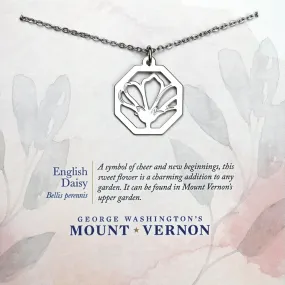 English Daisy Pendant Necklace
